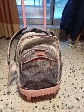 Mochila con ruedas y tirador extensible