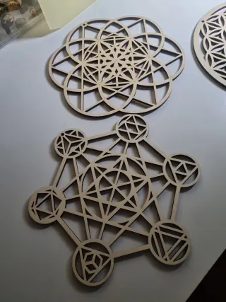 Set 4 Mandala Legno Decorativi,9eurocad.