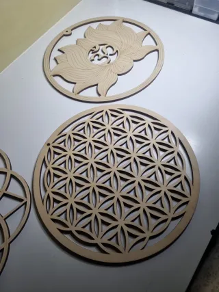 Set 4 Mandala Legno Decorativi,9eurocad.