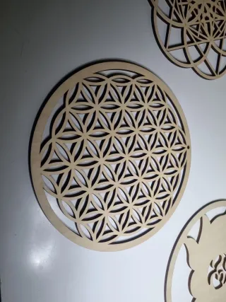 Set 4 Mandala Legno Decorativi,9eurocad.