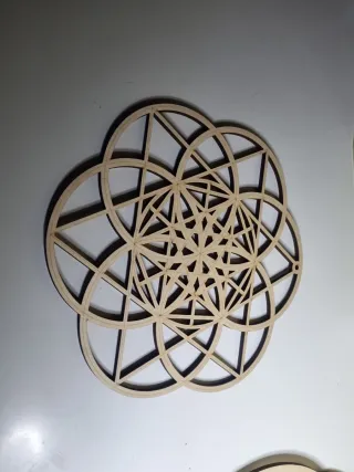 Set 4 Mandala Legno Decorativi,9eurocad.