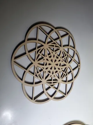 Set 4 Mandala Legno Decorativi,9eurocad.