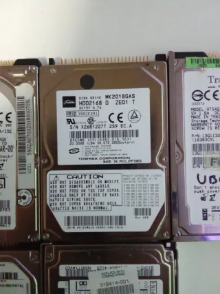 Lotto 5 Hard Disk IDE IBM Samsung Hitachi Fujitsu