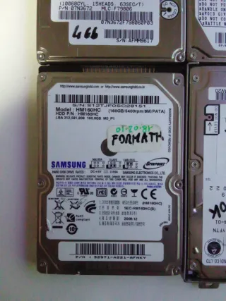 Lotto 5 Hard Disk IDE IBM Samsung Hitachi Fujitsu