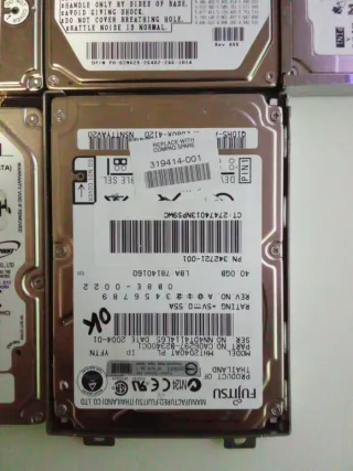 Lotto 5 Hard Disk IDE IBM Samsung Hitachi Fujitsu