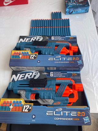 2 Pistolas Nerf Elite 2.0 +55 Balas sin apenas uso