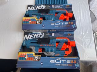 2 Pistolas Nerf Elite 2.0 +55 Balas sin apenas uso