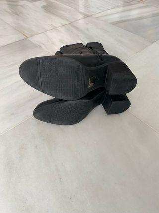 Botas de piel negras Porronet
