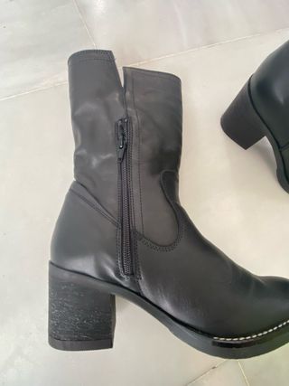 Botas de piel negras Porronet