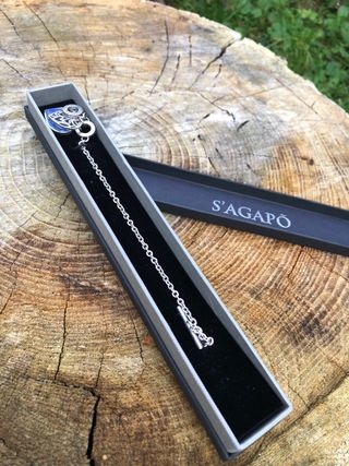 Bracciale S'agapo Cuore Lapis Lazuli Argento