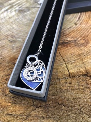 Bracciale S'agapo Cuore Lapis Lazuli Argento