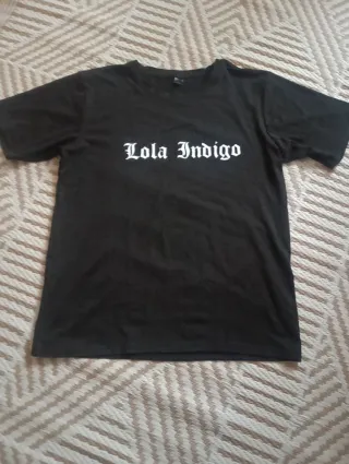Camiseta Lola Índigo Talla M Negra