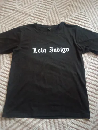Camiseta Lola Índigo Talla M Negra