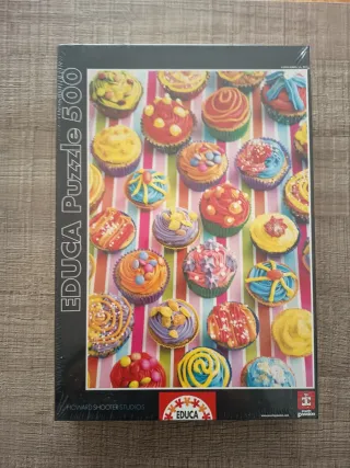 Puzzle Educa 500 piezas Cupcakes Nuevo,a estrenar
