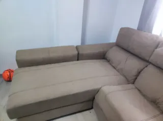 Sofá modular beige 260x190 cm