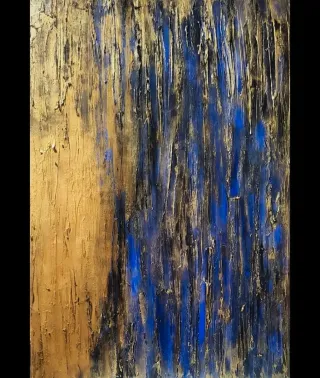 Quadro Textura Feito à Mão 90x60cm