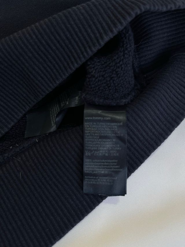 Sudadera Tommy Jeans Azul con Logo Rosa