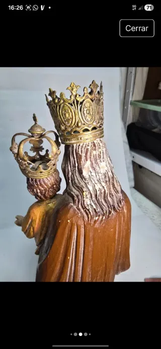 Figura San José con Niño Antigua