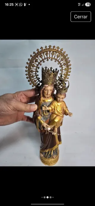 Figura San José con Niño Antigua