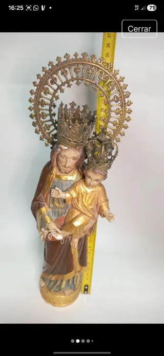 Figura San José con Niño Antigua