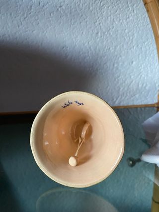 Campanilla de cerámica floral