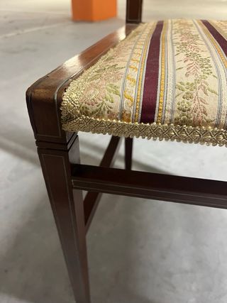 Juego de 2 sillas de comedor, años 30-40