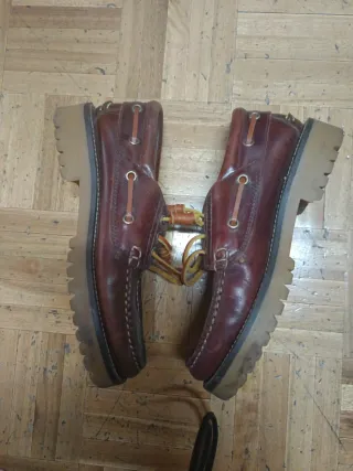 Mocasines niño piel marrón