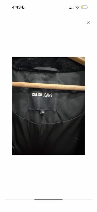 Chaqueta acolchada negra mujer