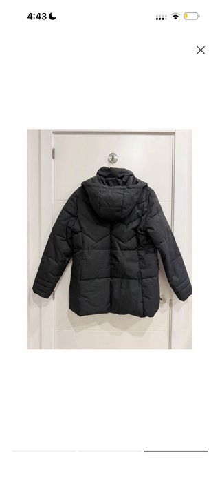 Chaqueta acolchada negra mujer