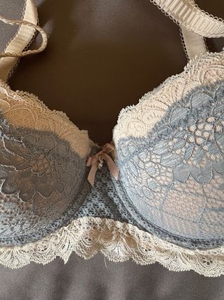 Conjunto sujetador y braga Shaline encaje