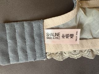 Conjunto sujetador y braga Shaline encaje