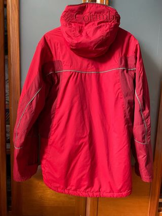 Abrigo  Columbia Rojo oscuro