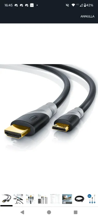 3 metri CSL Cavo Mini HDMI a HDMI