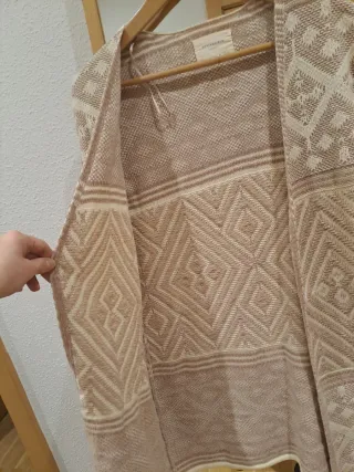 Chaqueta punto mujer rosa palo