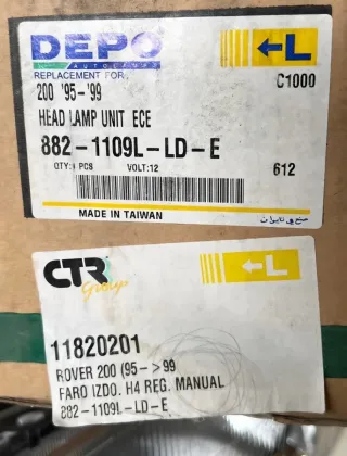 Pareja Faros Rover 200 DEPO