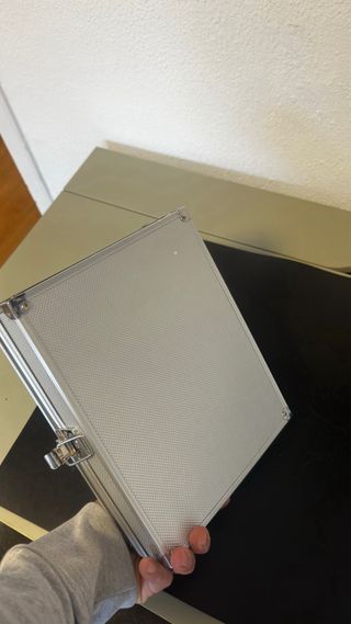 Caja para relojes con tapa transparente