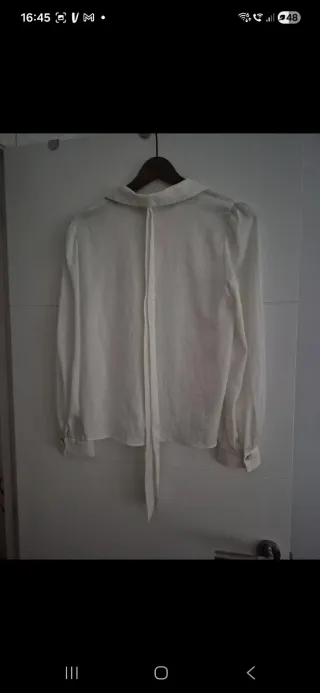 Camisa Zara blanca elegante
