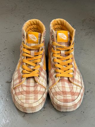 Zapatillas Vans 38, Sk8-Hi Tartán Beige/Mostaza