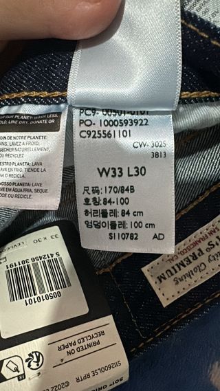 Pantalón Levi's 501 W32 L32
