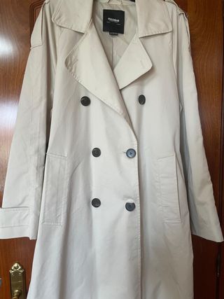 Gabardina oversize Pull&Bear cruda talla única
