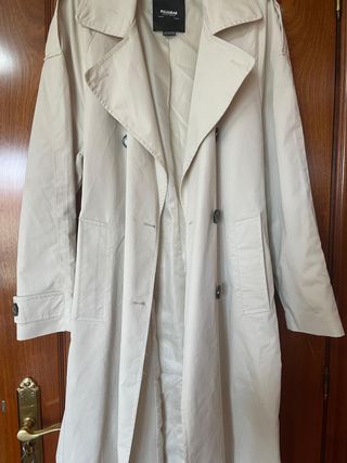 Gabardina oversize Pull&Bear cruda talla única
