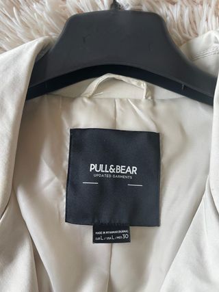 Gabardina oversize Pull&Bear cruda talla única