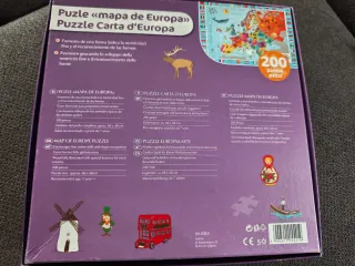 Puzzle Mapa de Europa con Banderas