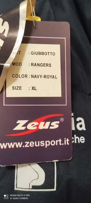 Giubbotto linea Zeus blu