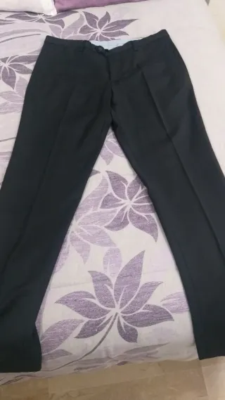 Traje Chaqueta Hombre Negro Zara M