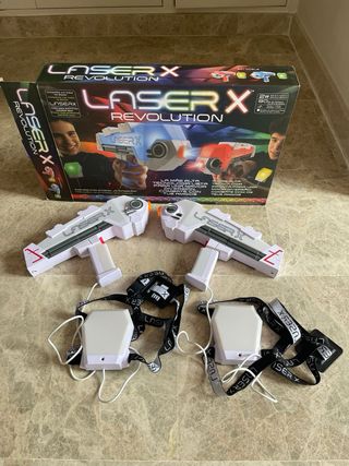 Pistolas Laser X Revolution con caja