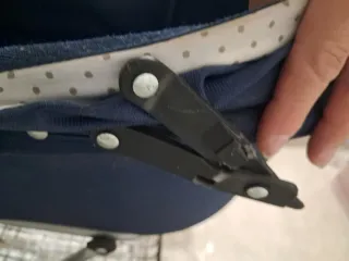 Carrito de bebé clásico azul