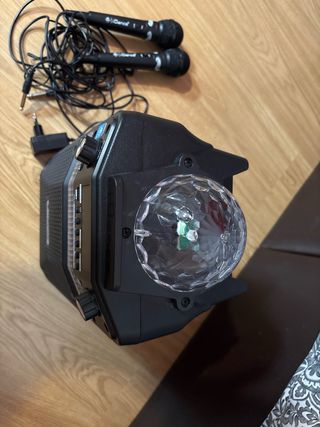 Karaoke iDance Negro con 2 Micrófonos