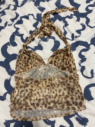 Top animal print, estampado, talla s