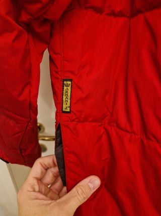 Piumino Armani Jeans donna rosso taglia 54